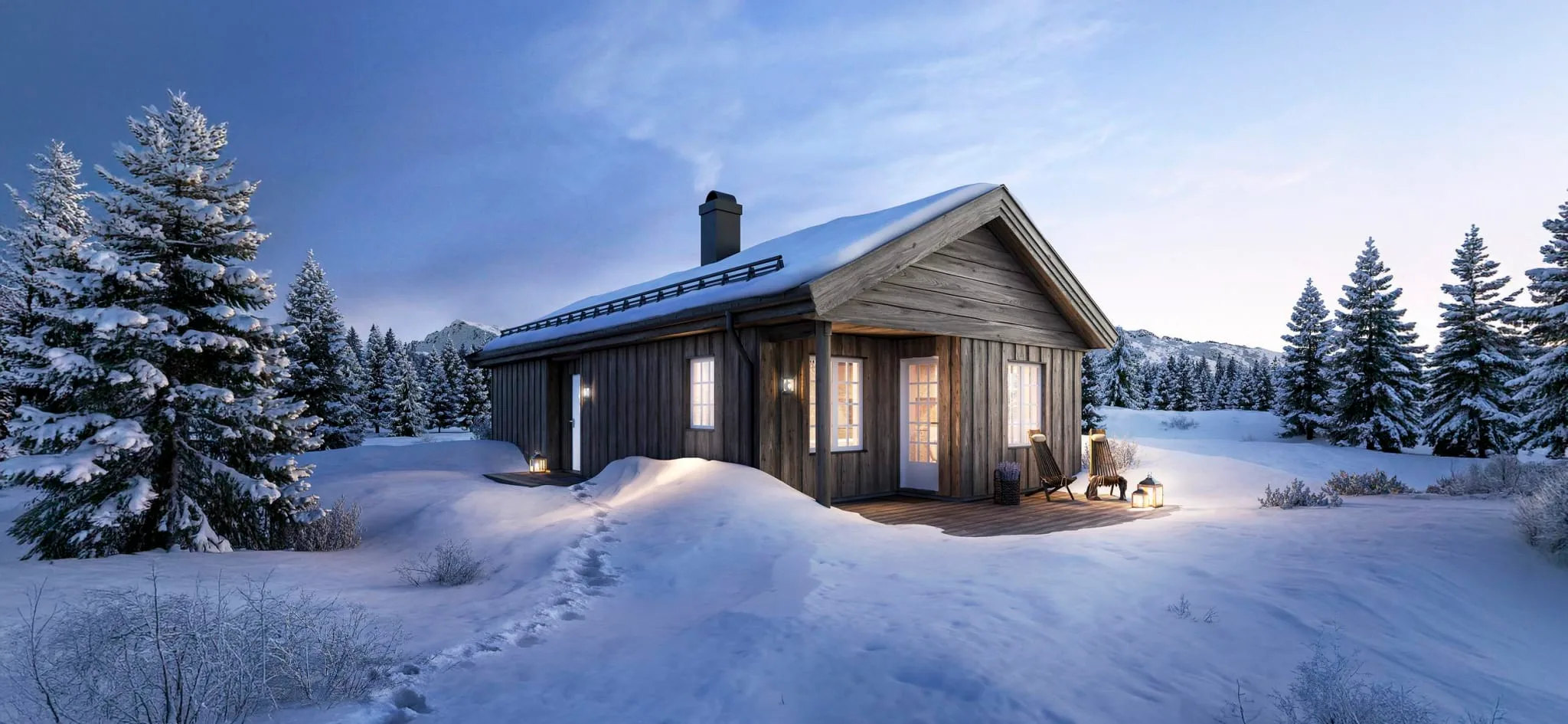 Mjuken 65 ett plan fra Familiehytta