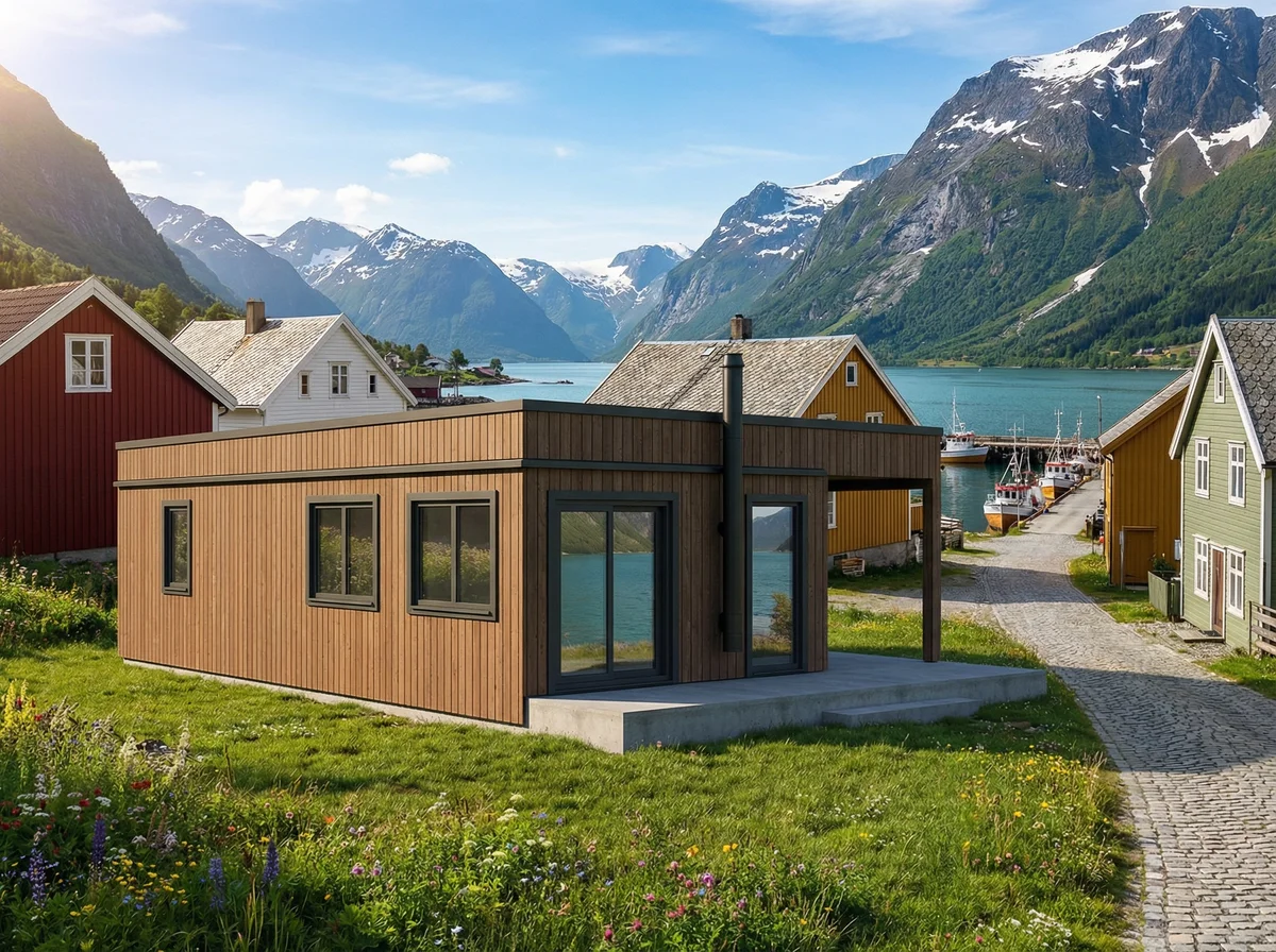 Moderne Flatt tak – 1 etasje fra Folkehytte