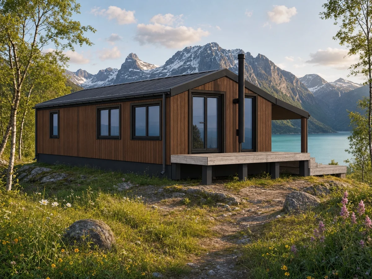 Moderne Saltak – 1 etasje fra Folkehytte