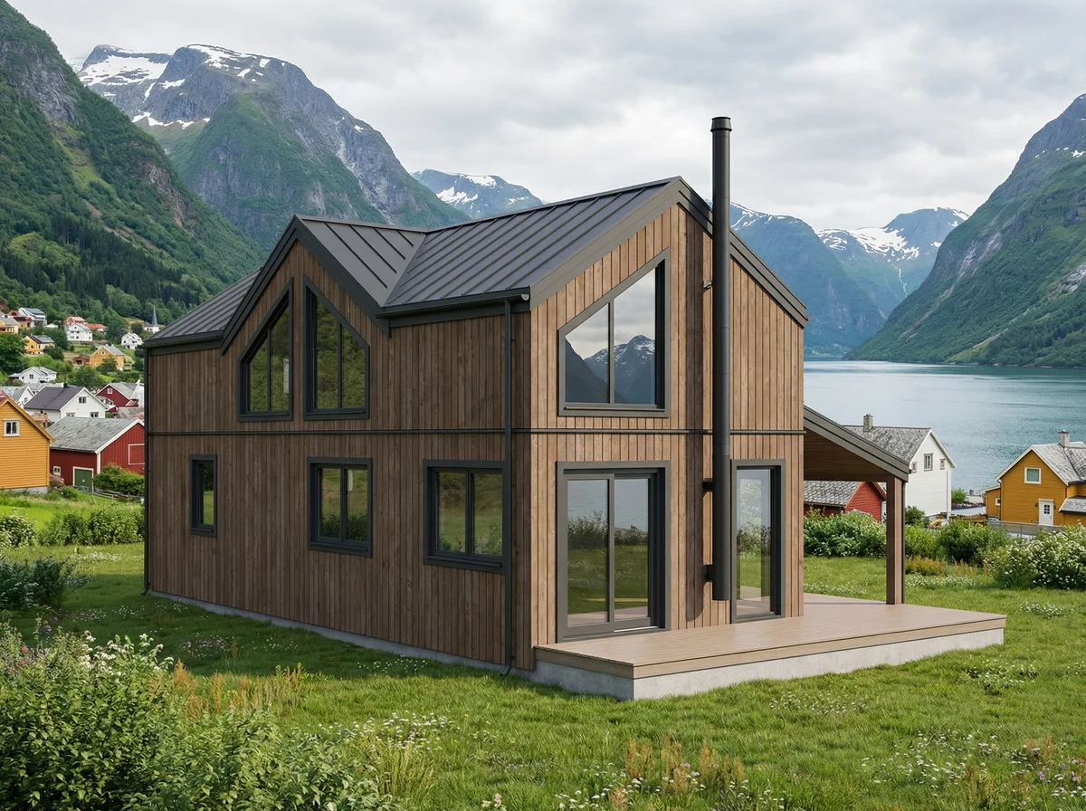 Moderne Saltak – Med loft fra Folkehytte