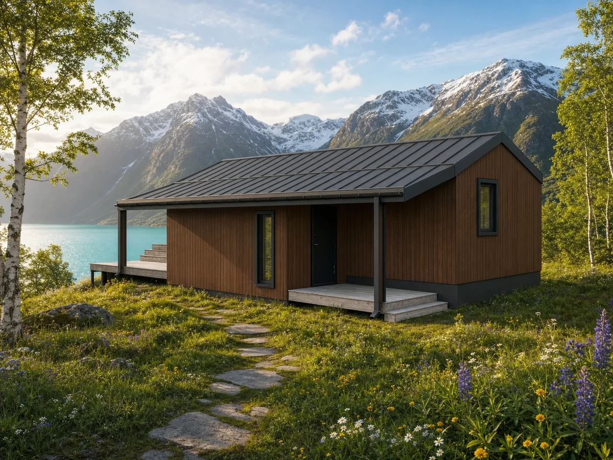 Moderne Saltak – Panorama fra Folkehytte