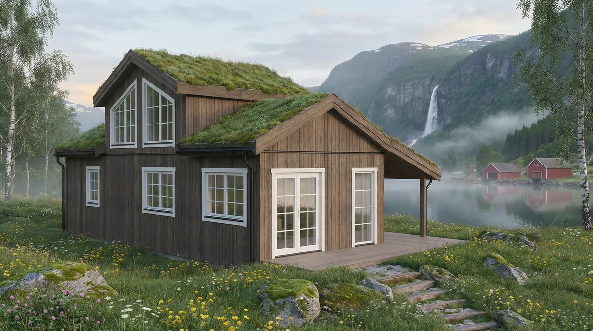 Tradisjon Saltak – Med ramloft fra Folkehytte