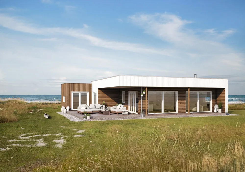 Sandstrand fra Hellvik Hus