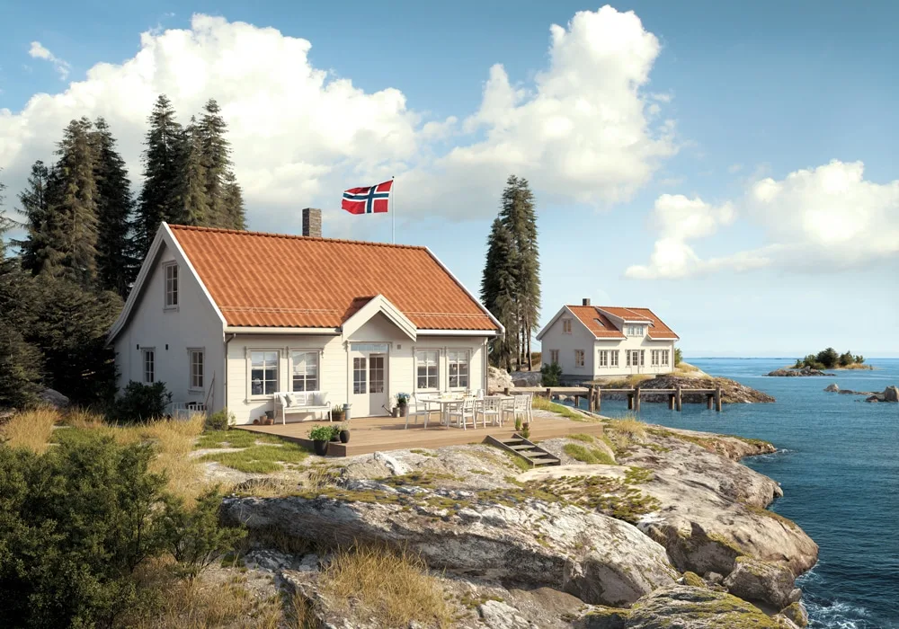 Strandnellik fra Hellvik Hus