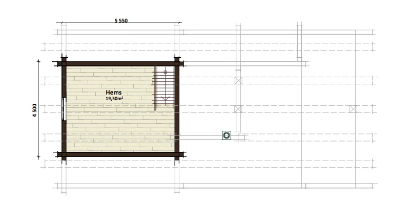 Plantegning LOFT — Latlaft Ella