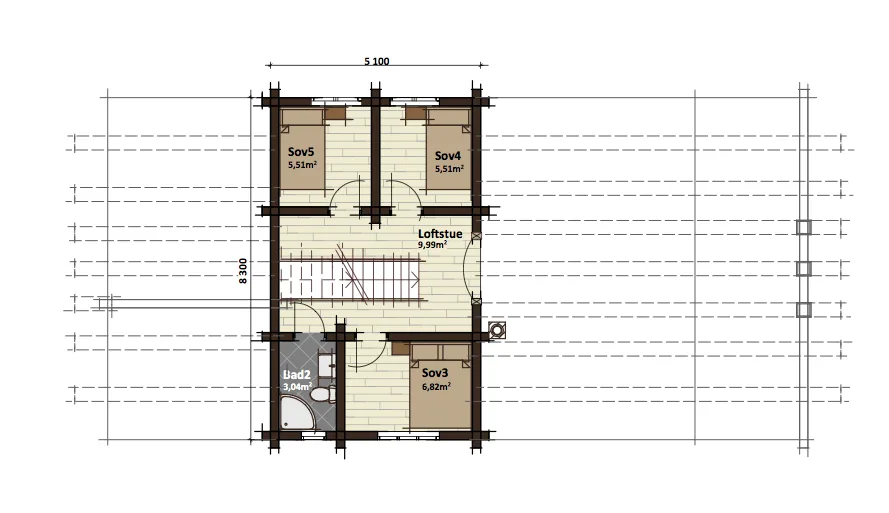 Plantegning LOFT — Latlaft Lillian