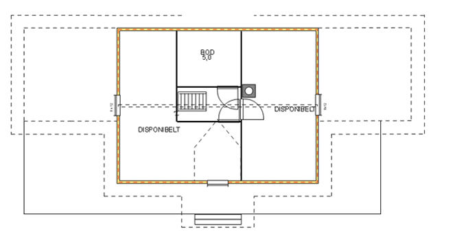 Plantegning LOFT — Lenvikhytta Bjørkmo