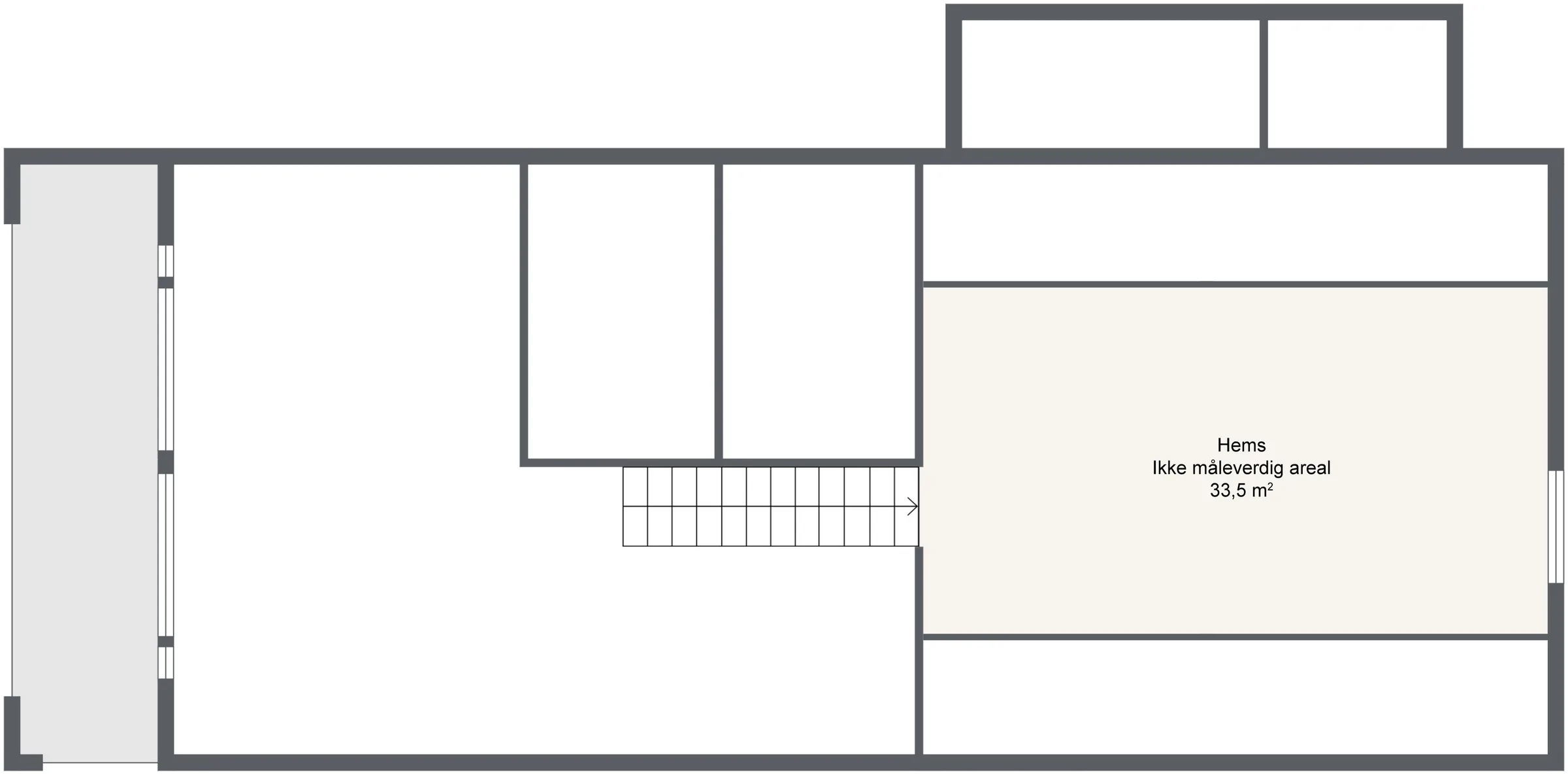 Plantegning 2. ETG — Mesterhus Trysil 1 og 2