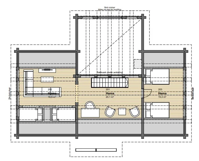 Plantegning LOFT — Østlaft St. Moritz sokkel