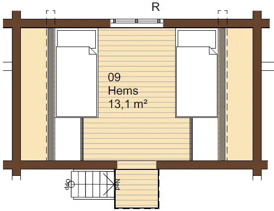 Plantegning 2. ETG — Østlaft Tirol