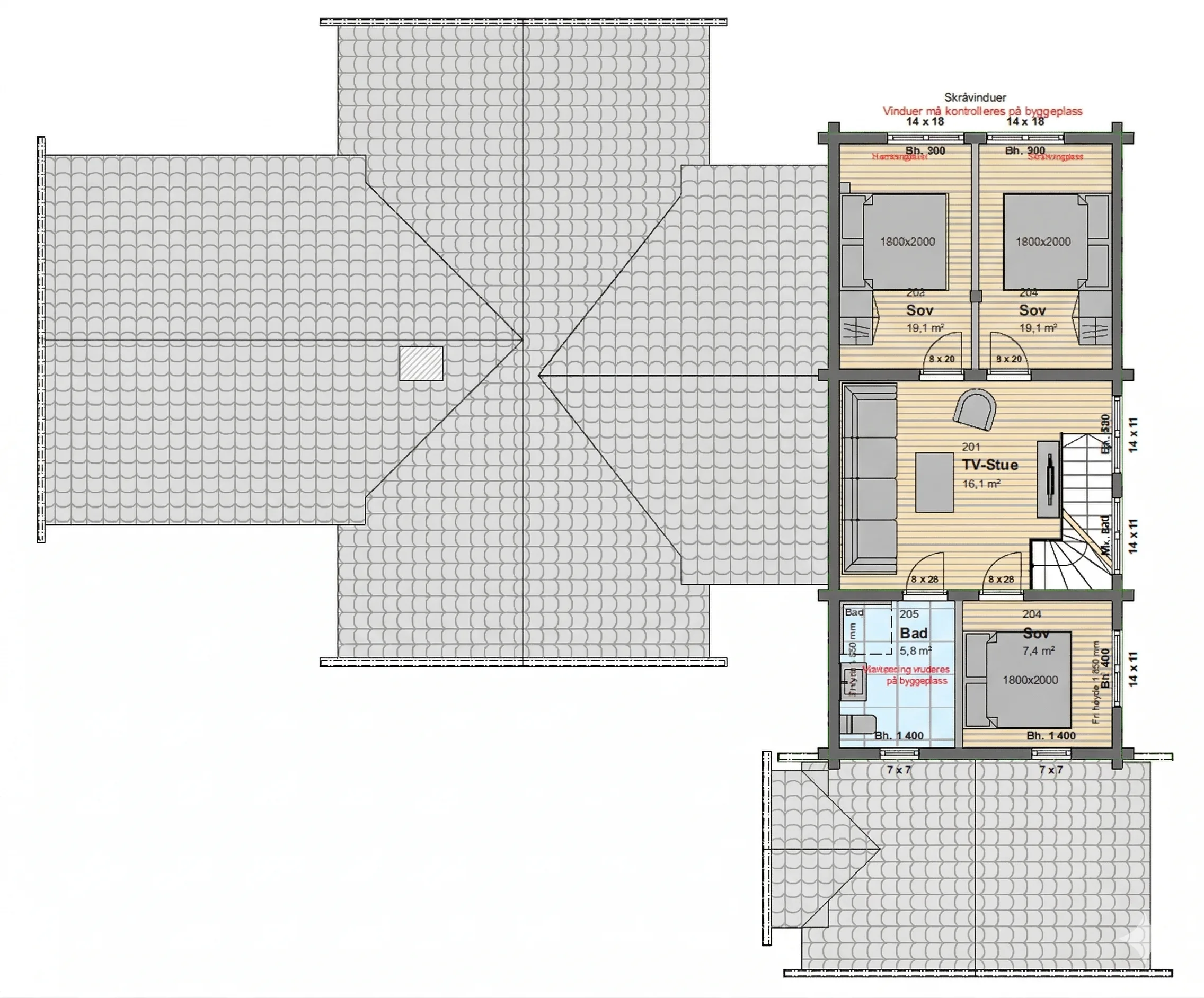 Plantegning 2. ETG — Østlaft Val Gardena