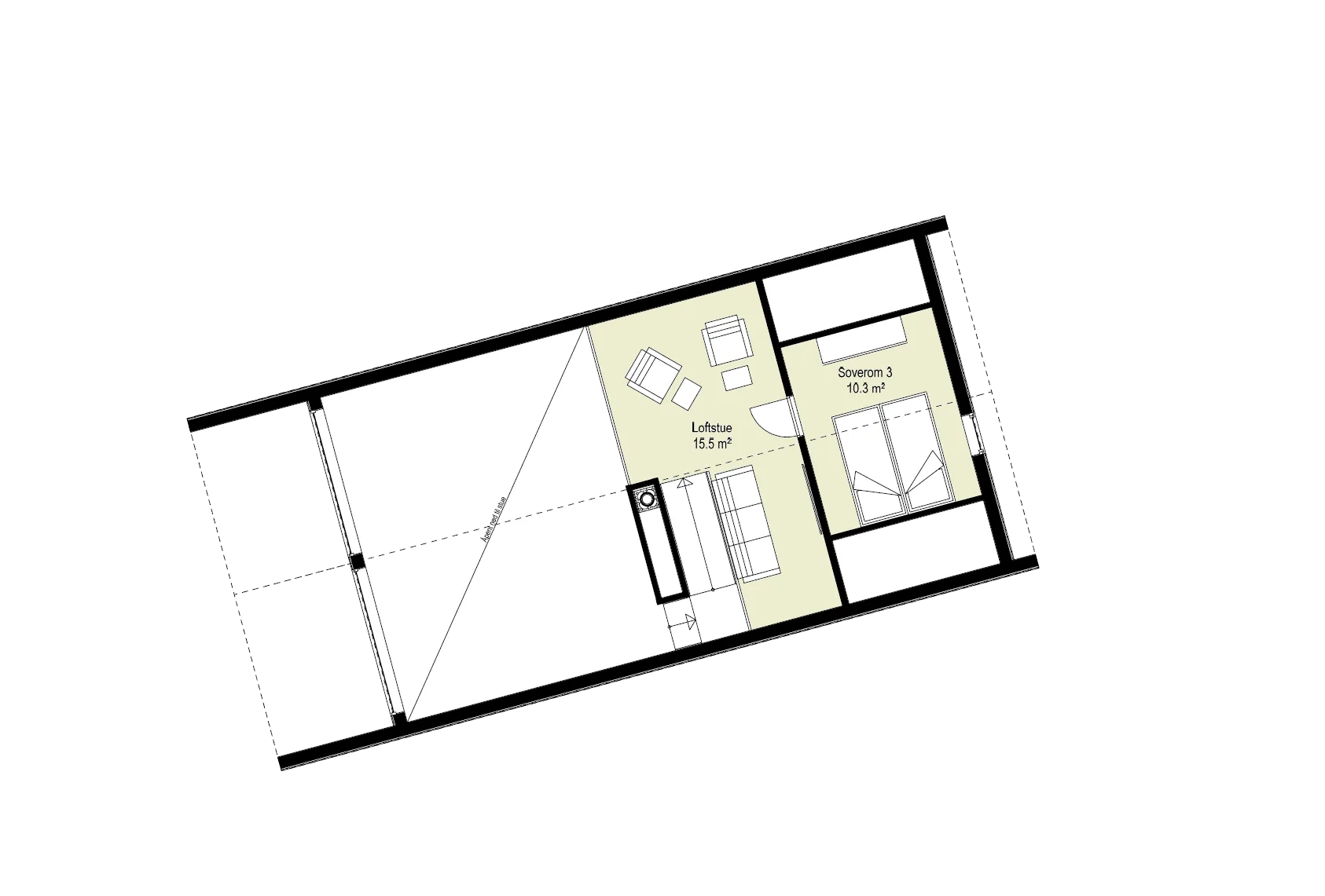 Plantegning 2. ETG — Selbuhytta Max