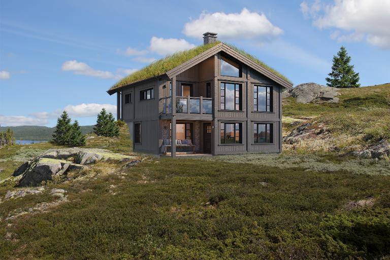 Rå 132 inngang nede fra Tinde Hytter