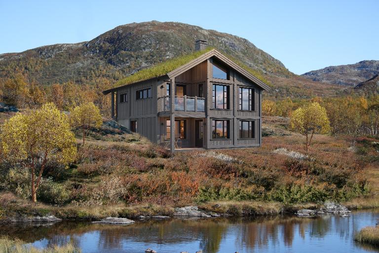 Rå 132 inngang oppe fra Tinde Hytter