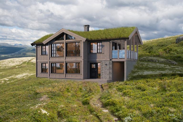 Rå 149 inngang nede fra Tinde Hytter