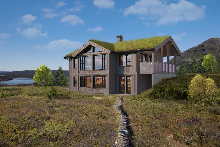 Rå 151 inngang oppe fra Tinde Hytter