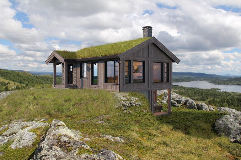 Rå 92 inngang oppe fra Tinde Hytter