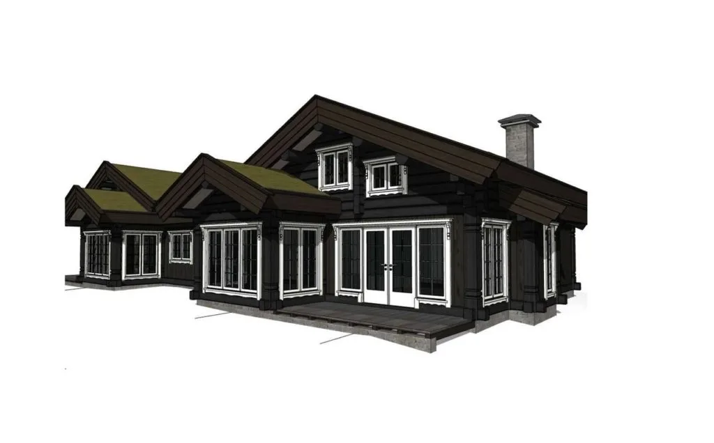 Stavlaft-dobbelthytte/tvillinghytte fra Tyrihanshytter